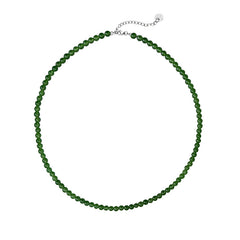 Green Chalcedony Beaded Necklace