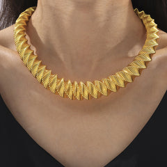 Sculptural Coiled Collar Necklace