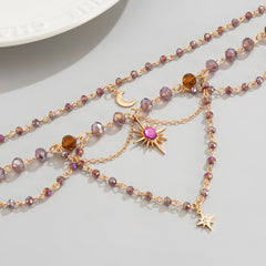 Celestial Layered Astrology Necklace