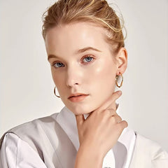 Nicolette Modern Hoop Earrings No. 323195