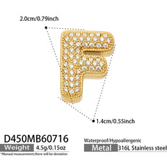 18K Gold-Plated Initial Charms and Chain Designs