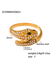 Cubic Zirconia Ladybug, Strawberry or Snake Ring