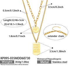 Geometric Charm & Layered Pendant Necklaces