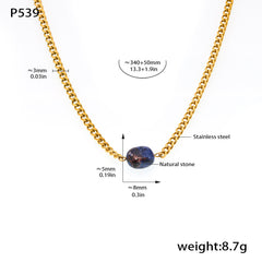 Freshwater Pearl Cuban Chain Choker Necklace