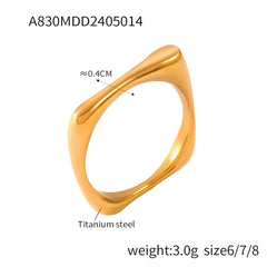 Textured Cubic Zirconia Statement Rings