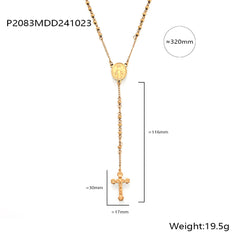 18K Gold-Plated Layered Coin Pendant Necklaces