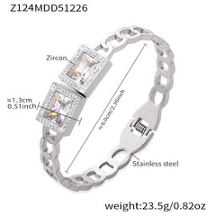 18K Gold-Plated Stone-Set Statement Clasp Bracelets