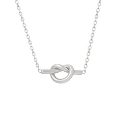 Knotted Heart Pendant Necklace