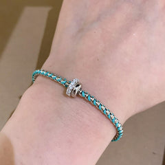 Nadine Dainty Grape Bangle Bracelet