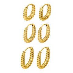 Twisted Rope Hoop Earrings