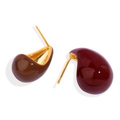 Enamel Teardrop Stud Earring Designs