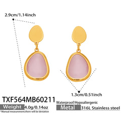 Color Cat-Eye Teardrop Jewelry