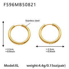 Polished Minimal Huggie Hoop Earrings