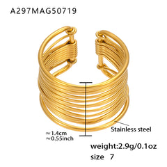 Gold-Tone Sculptural Statement Ring Designs