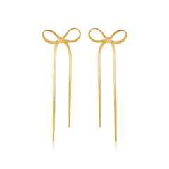Nicolette Bow Drop Earrings