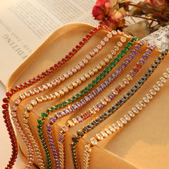 Colored Cubic Zirconia Tennis Jewelry