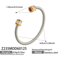 Cubic Zirconia Open Cuff Bracelet Designs