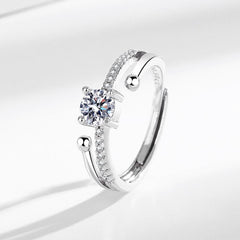 Lumière Charm Ring on a clean background