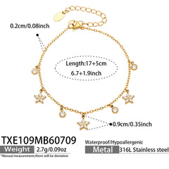 Cubic Zirconia Geometric and Flower Station Jewelry