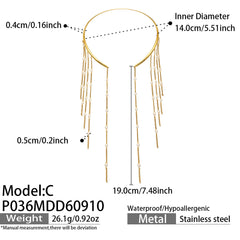 Gold-Tone Bead Fringe Collar Necklace Designs