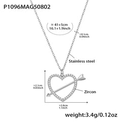 Whale and Heart Charm Necklace or Pendant