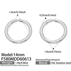 18K Gold-Plated Classic Huggie Hoop Earrings