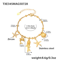 Heart & Flower Charm Necklace, Bracelet & Pendants