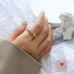Hammered Textured Band Ring