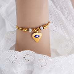 Colorful Eye Charm Bracelet