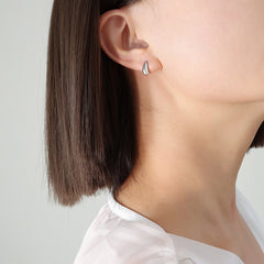 Minimal Teardrop Stainless Steel Stud Earrings