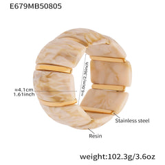 Color Resin Wide Stretch Bangle Designs