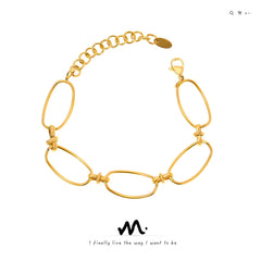 Open Oval Link Bracelet