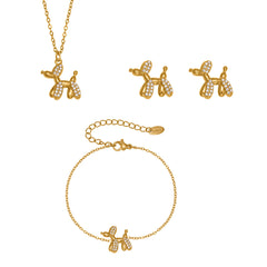 Balloon Dog Cubic Zirconia Jewelry