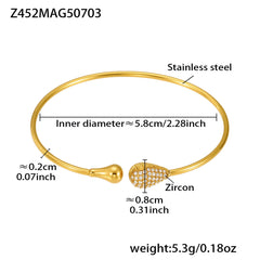 Cubic Zirconia Open Bangle Designs