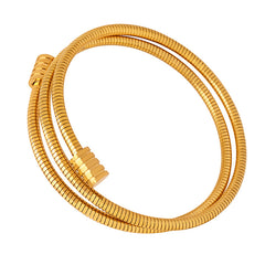 Layered Snake Chain Bangle Bracelet