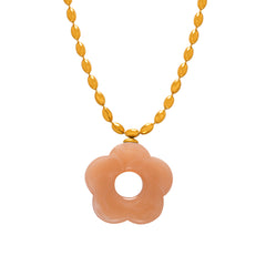 Color Resin Flower Pendant Jewelry