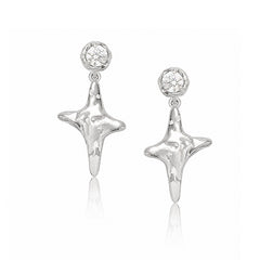 Camille Minimalist Pavé Stud Earrings