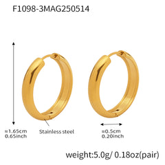 Polished Round Hoop Earring Collection