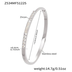 18K Gold-Plated Sparkling Bangle Bracelet