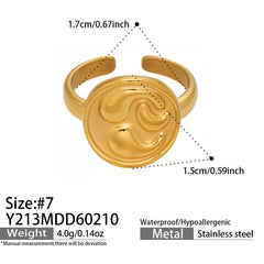 Textured Sculptural Open Ring Designs