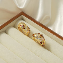 Cubic Zirconia Dome Open Ring