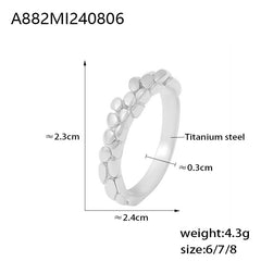 Wheat Detail Band Ring