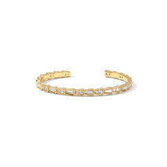 Daphne Vintage-Inspired Cat's-Eye Snake Bangle Bracelet