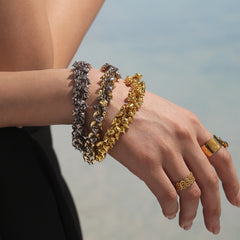 Heart Charm Link Bracelet