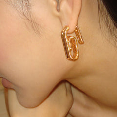 Camille Twisted Hoop Earrings