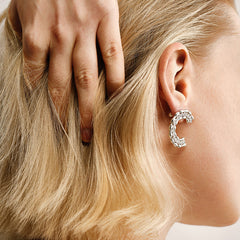 Daphne Vintage-Inspired Pavé Stud Earrings