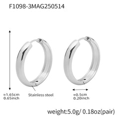 Polished Round Hoop Earring Collection