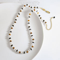 Natural Stone Mixed Bead Necklace