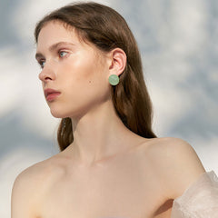Daphne Green Aventurine Stud Earrings