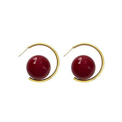 Camille Vintage-Inspired Pearl Stud Earrings No. 417851